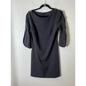 A.B.S. Collection Charcoal Black Knee Length Dress Sz P
